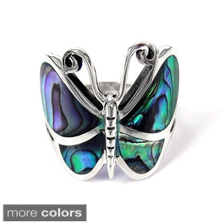 Sterling Sliver Chic Butterfly Motif Ring (Thailand)