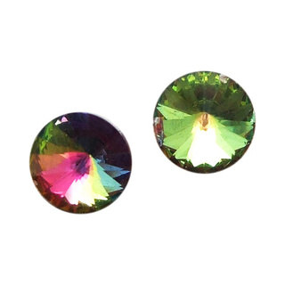 Timeless Prism Round Crystal .925 Sterling Silver Earrings (Thailand)