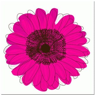 Single Flower- Hot Pink Art Print