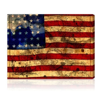 Oliver Gal Artist Co. 'The Flag' Gallery-wrapped Canvas Art