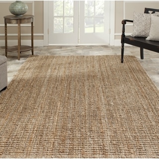 Safavieh Casual Natural Fiber Hand-Woven Natural Accents Chunky Thick Jute Rug (5' x 7'6)