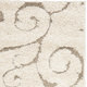 Safavieh Florida Shag Scrollwork Cream/ Beige Rug (2'3 x 4')