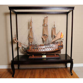 Old Modern Handicrafts Display Case for Extra-Large Model Ship