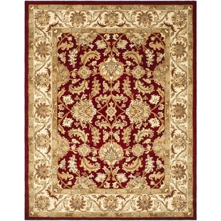 Safavieh Handmade Heritage Traditional Kashan Red/ Ivory Wool Rug (11' x 16')