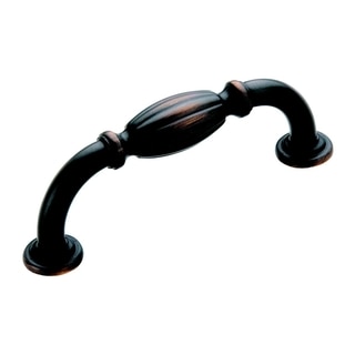 Amerock Traditional 3.625-Inch Oil Rubbed Bronze Cabinet Pull (Pack of 5)