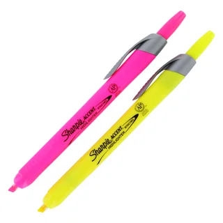 Sharpie Accent Pink/ Yellow Chisel Tip Highlighters (Pack of 6)