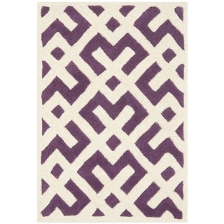 Safavieh Handmade Moroccan Purple Indoor Wool Rug (2' x 3')