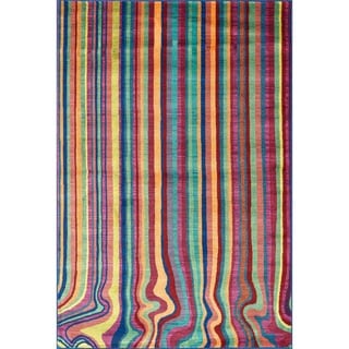 Skye Monet Multi Stripe Rug (5'2 x 7'7)