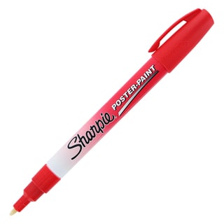 Sharpie Red Scrapbooking Poster Paint Markers (Pack of 12)