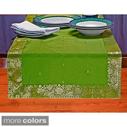 Handmade 14-Inch x 84-Inch Sari Table Runner (India) - 14 x 84