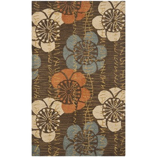 Safavieh Handmade Blossom Brown Wool Rug (2'6 x 4')