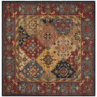 Safavieh Handmade Heritage Timeless Traditional Red Wool Rug (10' Square)