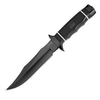 SOG Tech Black Bowie Knife TiNi