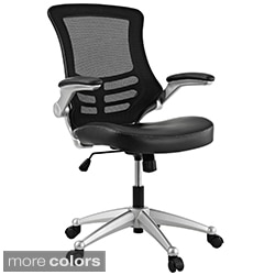Modway Attainment Black Mesh Back and Leatherette Seat Office Chair