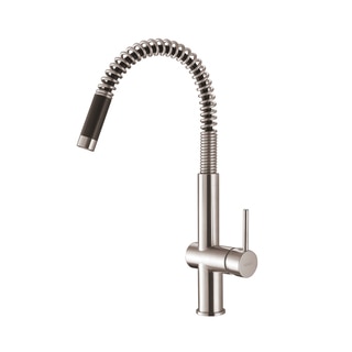 Ruvati Stainless Steel Modern Pullout Kitchen Faucet