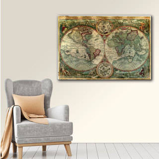 Unknown 'Treasure Map' Gallery Wrapped Canvas