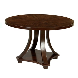 Furniture of America Briggs Contemporary Dark Walnut 48-inch Dining Table
