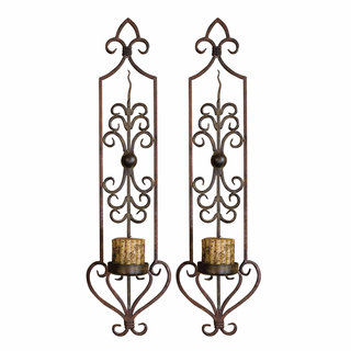 Uttermost Privas Rust and Bronze Wall Sconces (Set of 2)