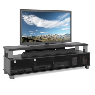Sonax Bromley Ravenwood Black 75-inch 2-tier TV Bench