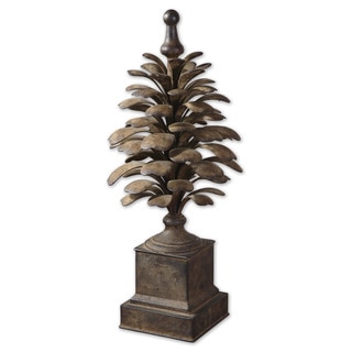 Uttermost Suzuha Aged Ivory Metal Finial