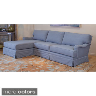 New England linen Sofa and Chaise