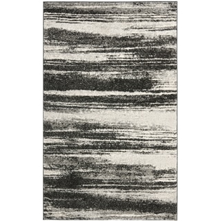 Safavieh Retro Modern Abstract Dark Grey/ Light Grey Rug (2'6 x 4')