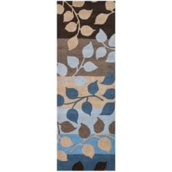 Safavieh Handmade Soho Garden Brown New Zealand Wool Rug (2'6 x 8')