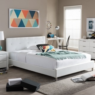 Barbara Modern Full-size Crystal Button Tufted Bed