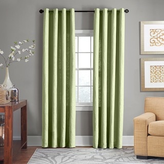 Grand Luxe Linen Gotham Sage Grommet Curtain Panel