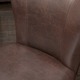 Jackie Brown Leather Accent Dining Chair by Christopher Knight Home