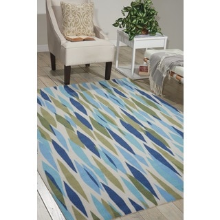 Waverly Sun N' Shade Bits & Pieces Seaglass Area Rug by Nourison (5'3 x 7'5)