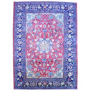 Herat Oriental Persian Hand-knotted Isfahan Wool Area Rug (11' x 15')