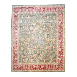 Herat Oriental Afghan Hand-knotted Vegetable Dye Wool Area Rug (12' x 14'10)