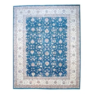 Herat Oriental Afghan Hand-knotted Vegetable Dye Wool Rug (11'9 x 14'9)