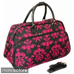 World Traveler Fashion/Travel Damask 21-inch Carry On Shoulder Tote Duffel Bag