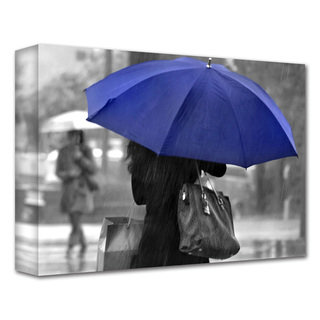 Dan Holm 'Rainy Blue' Gallery-Wrapped Canvas