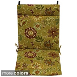 Blazing Needles Floral/ Stripe Outdoor Seat/Back Chair/Rocker Cushion