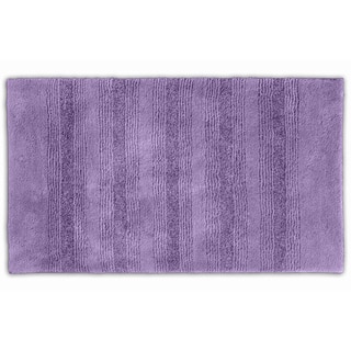 Somette Westport Purple Stripe Washable Bath Rug