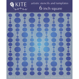 Judikins 6 Inch Square Kite Stencil-Bubble Curtain