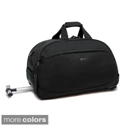 J World 'Christy' Single Handle 20-inch Carry-on Rolling Upright Duffel Bag