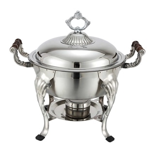 Winco 5-quart Crown Stainless Steel Round Chafing Dish