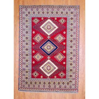 Herat Oriental Indo Hand-knotted Kazak Wool Rug (4' x 6')