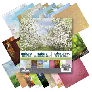 Paper House Double-Sided Paper Pad 12"X12" 24/Sheets-Nature