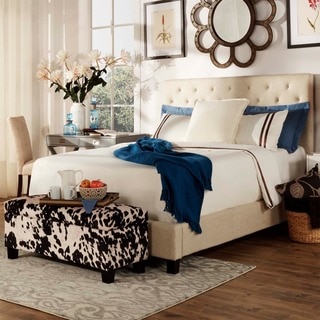 Sophie Tufted Full-size Upholstered Platform Bed by TRIBECCA HOME