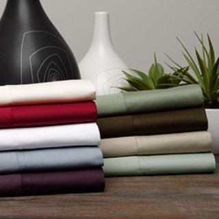 Egyptian Cotton Sateen 400 Thread Count Solid 4-piece Sheet Set