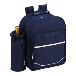 Picnic at Ascot Picnic Backpack for Four Navy/White