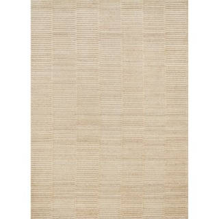 Hand-knotted Franklin Natural Wool Rug (3'6 x 5'6)