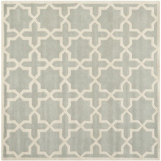 Safavieh Handmade Moroccan Gray Wool Cross-Pattern Rug (8'9" Square)