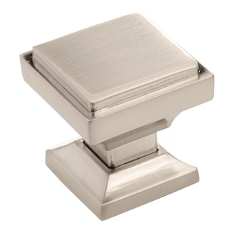 Southern Hills Satin Nickel Square Cabinet Knob (Pack of 10)