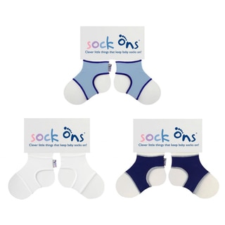 Sock Ons Boy's Classic Large (6-12 Months) Sock Accessories (Pack of 3)